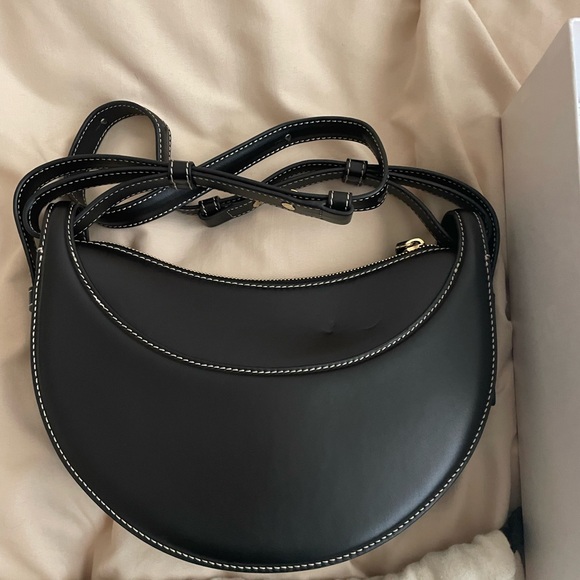 Polene Numero Dix Smooth Black Bag - Picture 3 of 10